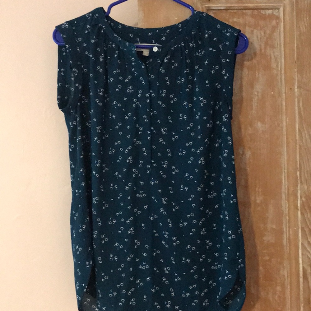 LOFT top teal shell